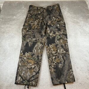 Columbia Mens Mossy Oak Break-Up Camo Cargo Pants 32x30 Brown Green 205 HM 8022